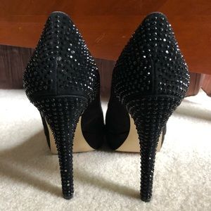 INC Black Embellished Pumps